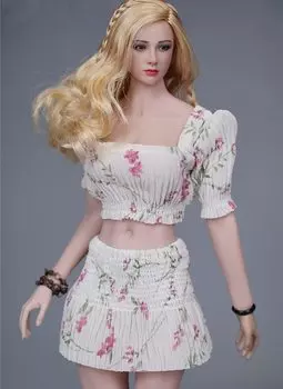 Женская фигурка куклы HiPlay, цельное платье, совместимое с телом TBLeague CM118 1/6 (С)