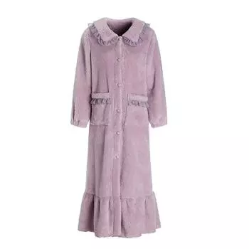 Женская фланелевая пижама кимоно халат осень зима новый теплый велюровый халат мягкий однотонный женский пижама мягкая домашняя одежда одежда One Size