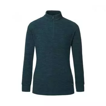 Женская флисовая футболка Mountia Polar Half Zip, темно-зеленая Dark Green/90