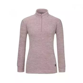 Женская флисовая футболка с застежкой-молнией на половину длины Mountia Pale Beige Pale Beige/90