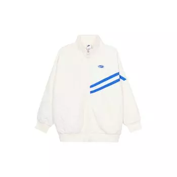 Женская флисовая куртка с длинным рукавом и воротником-стойкой Nike, цвет слоновой кости FB1821-118 XXL