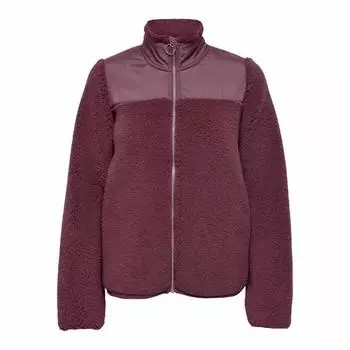 Женская флисовая куртка с длинными рукавами, воротником-стойкой и молнией ONLY PLAY