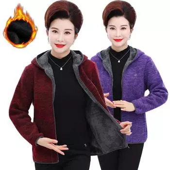 Женская флисовая куртка с капюшоном на молнии и воротником-стойкой, толстое бархатное свободное повседневное пальто, теплые женские толстовки, верхняя одежда, топы XXXXXL синий