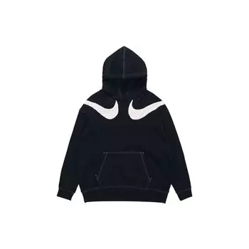 Женская флисовая толстовка с капюшоном Nike Swoosh, черная DD5581-010 M