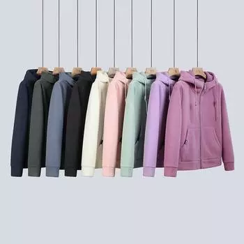 Женская флисовая толстовка с капюшоном, зимняя куртка, дышащая, для отдыха, прогулок, теплая, с капюшоном, на молнии, женское пальто XXXXXXL чёрный