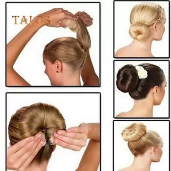 Женская форма гусеницы, держатель для быстрого приготовления булочек, аксессуары для волос, простой в использовании S коричневый