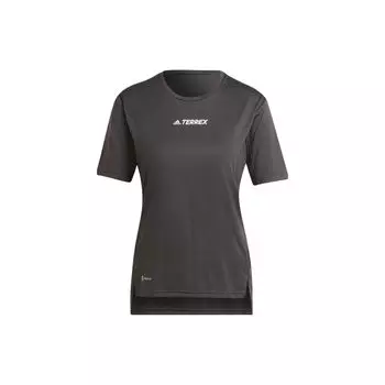 Женская футболка Adidas Terrex Mt с логотипом спереди, черная H53386 M