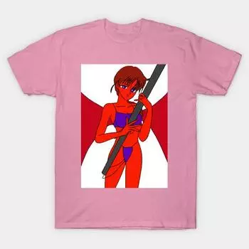 Женская футболка Agravaigne с принтом Харадзюку Каваий Летняя футболка с коротким рукавом Женская футболка Топ S розовый