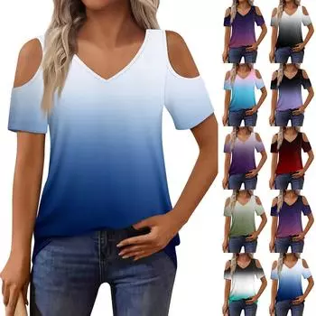 Женская футболка, элегантная повседневная рубашка с принтом, короткий рукав, летний топ свободного кроя XXXL