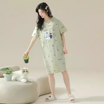 Женская футболка больших размеров, летние длинные модели, милая повседневная футболка с короткими рукавами 4XL