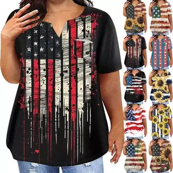 Женская футболка большого размера, повседневный топ с карманами и V-образным вырезом с короткими рукавами XXXL бежевый