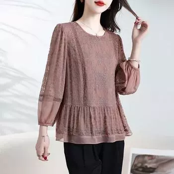 Женская футболка большого размера «Темперамент» на весну и лето, повседневные топы с вышивкой для женщин среднего возраста 5XL