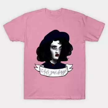 Женская футболка Что у тебя стряслось Принт Харадзюку Кавайная футболка Летняя футболка с коротким рукавом Женская футболка Топ S розовый