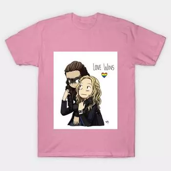 Женская футболка Clexa с принтом Харадзюку, кавайная футболка, летняя футболка с коротким рукавом, женская футболка, топ S розовый