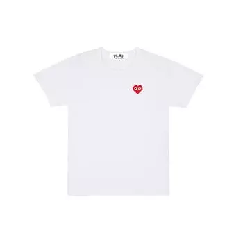Женская футболка Comme des Garcons Play x Invader Белая женская уличная одежда AZ-T321-051 M
