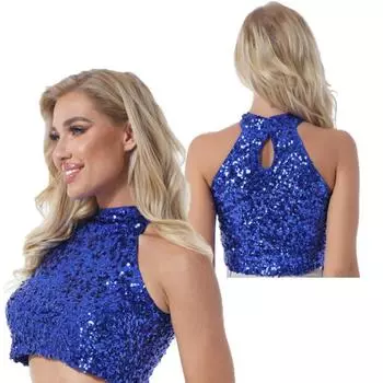 Женская футболка для танцев на пилоне для девочек, ночной клуб, музыкальный фестиваль, майка, вечерние клубная одежда, танцевальный костюм, сексуальный камзол