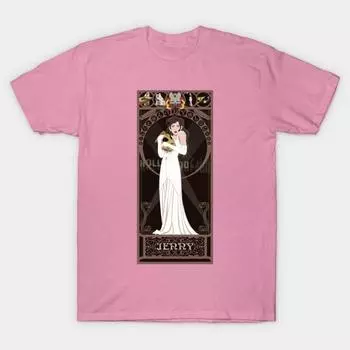 Женская футболка Дженни Ар-нуво Рокетир Принт Харадзюку Кавайная футболка Летняя с коротким рукавом Женская футболка Топ S розовый