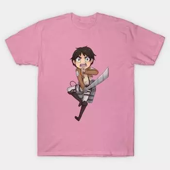 Женская футболка Эрен Принт Харадзюку Каваий Футболка Летняя с коротким рукавом Женская футболка Топ S