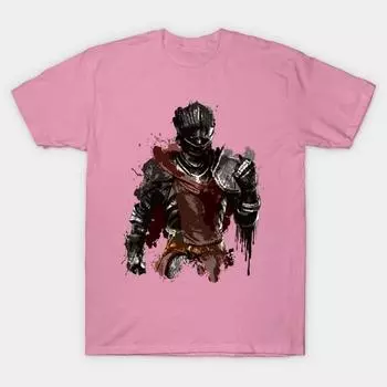 Женская футболка Красный Рыцарь Брызги Принт Харадзюку Кавайная футболка Летняя с коротким рукавом Женская футболка Топ S розовый