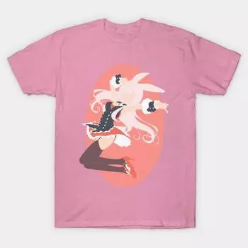 Женская футболка Куросаги Харадзюку Принт Каваий Футболка Летняя С коротким рукавом Женская Футболка Топ Футболка S розовый