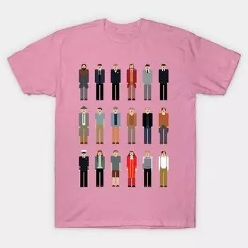 Женская футболка Львы Много персонажей Принт Харадзюку Кавайная футболка Летняя с коротким рукавом Женская футболка Топ S розовый