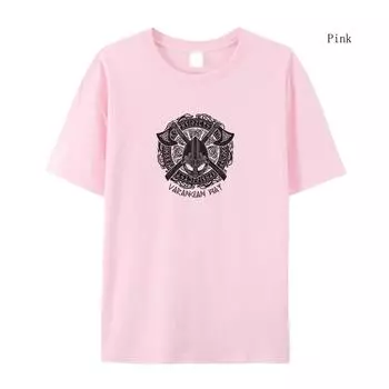 Женская футболка, летняя футболка с короткими рукавами, футболка с изображением викингов, модная футболка с короткими рукавами с индивидуальным принтом, свободная ретро XS