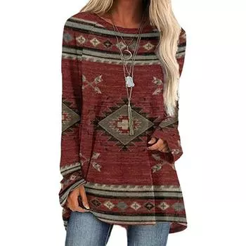 Женская футболка Летняя полоса с принтом Абстрактная живопись Спортивная уличная одежда Толстовка Повседневная с длинным рукавом с круглым вырезом Базовый топ S-8XL 4XL