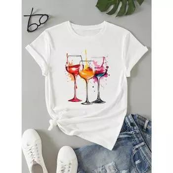 Женская футболка летняя повседневная одежда уличная хип-хоп с коротким рукавом дышащая удобная футболка S