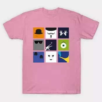 Женская футболка Минималистичная Киношная Мультифутболка 2 Принт Харадзюку Каваий Футболка Летняя с Коротким Рукавом Женская Футболка Топ S