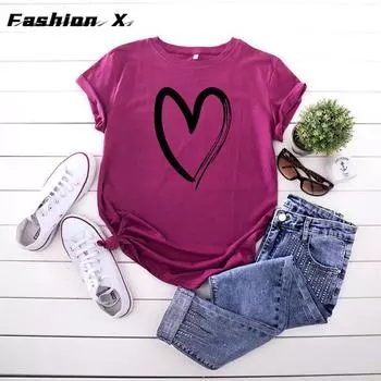 Женская футболка, модный повседневный хлопковый топ с коротким рукавом и круглым вырезом L жёлтый