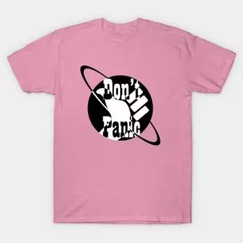 Женская футболка Не паникуй Принт Харадзюку Кавайная футболка Летняя футболка с коротким рукавом Женская футболка Топ S