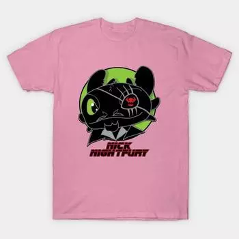 Женская футболка Ник Фьюри Принт Харадзюку Каваий Футболка Летняя с коротким рукавом Женская футболка Топ S