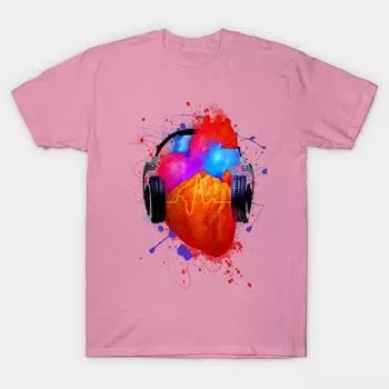 Женская футболка No Music No Life с принтом Харадзюку Кавайная футболка Летняя с коротким рукавом Женская футболка Топ S