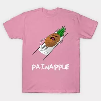 Женская футболка Painapple с принтом Харадзюку, кавайная футболка, летняя с коротким рукавом, женская футболка, топ, футболка S розовый