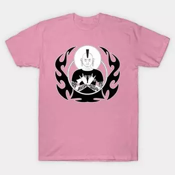 Женская футболка панк Бодхисаттва Харадзюку принт Каваи футболка летняя с коротким рукавом женская футболка топ S розовый