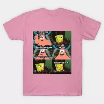 Женская футболка Патрик Принт Харадзюку Каваий Футболка Летняя Короткий Рукав Женская Футболка Топ S розовый