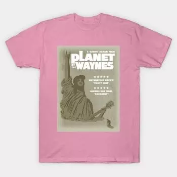 Женская футболка Planet Of The Waynes с принтом Харадзюку, кавайная футболка, летняя футболка с коротким рукавом, женская футболка, топ S