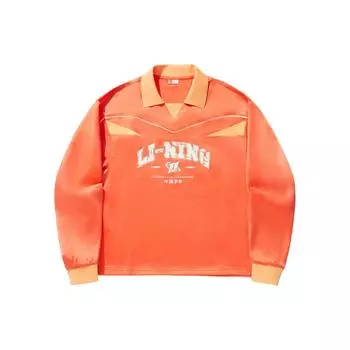 Женская футболка-поло Li Ning с буквенной вставкой, розовая, оранжевая, APLU032-1 S