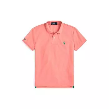 Женская футболка-поло с коротким рукавом Polo Ralph Lauren с однотонным логотипом, розовая, WMPOKNINCU20274-600 L