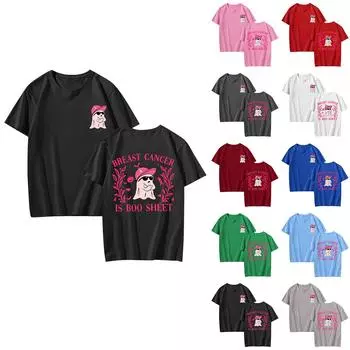 Женская футболка, повседневный свободный пуловер с круглым вырезом и коротким рукавом с принтом XXXL