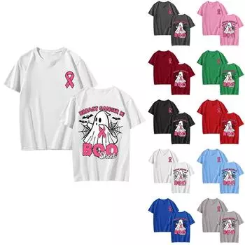 Женская футболка, повседневный свободный пуловер с круглым вырезом и коротким рукавом с принтом S зелёный