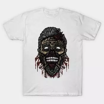 Женская футболка Просто еще один зомби Принт Харадзюку Каваий Футболка Летняя с коротким рукавом Женская футболка Топ S