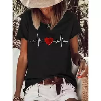 Женская футболка S белый