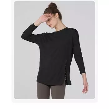 Женская футболка с длинным рукавом для осени и зимы, спортивная и фитнес-футболка большого размера с капюшоном S белый