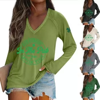 Женская футболка с длинным рукавом и принтом Bad Witch Casual Top L чёрный