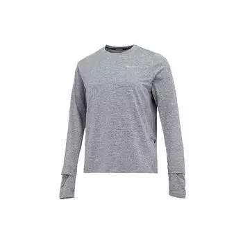 Женская футболка с длинным рукавом Nike Running Dri-Fit, серая, CU3278-084 XL