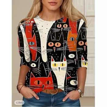 Женская футболка с длинными рукавами и круглым вырезом, облегающая S