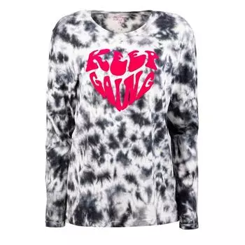 Женская футболка с длинными рукавами и принтом на груди JOSEPH IN S/M хаки