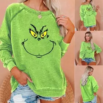 Женская футболка с длинными рукавами и принтом S