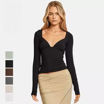 Женская футболка с длинными рукавами, легкий и знакомый стиль, облегающий топ Spice Girl S